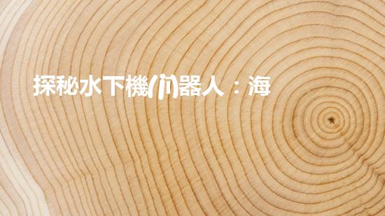 探秘水下機(jī)器人：海底奇觀與未知領(lǐng)域，你所不知道的神秘世界！